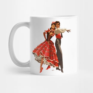 VINTAGE, RETRO SPAIN, FUN,FUNNY, spanish dancers, Flamenco Mug